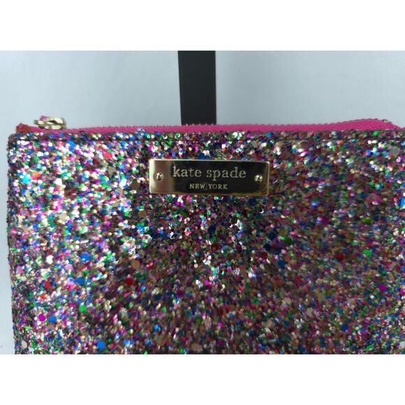 Kate Spade New York Pink Glitterball Sparkle Coin Purse - Picture 4 of 12